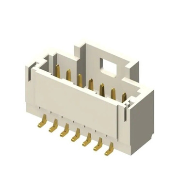 Samtec T1M Series Vertical PCB Header, 15 Contact(s), 1.0mm Pitch, 1 Row(s), Shrouded