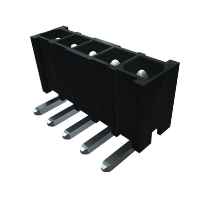 Samtec IPBT Series Straight PCB Header, 4 Contact(s), 4.19mm Pitch, 2 Row(s), Shrouded
