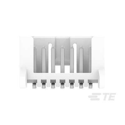 TE Connectivity MICRO CT Series Straight Board Mount PCB Header, 7 Contact(s), 1.2mm Pitch, 1 Row(s)