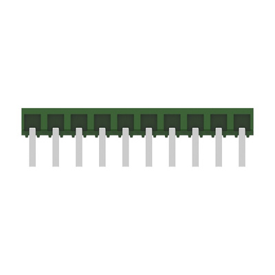 TE Connectivity AMPMODU HV-100/HV-190 Series Right Angle Board Mount Housing, 19 Contact(s), 2.54mm Pitch, 2 Row(s),