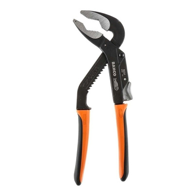 Bahco Plier Wrench Water Pump Pliers, 225 mm Overall Length