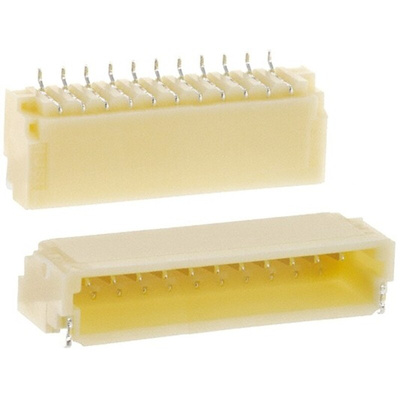 JST SH Series Right Angle Surface Mount PCB Header, 11 Contact(s), 1.0mm Pitch, 1 Row(s), Shrouded