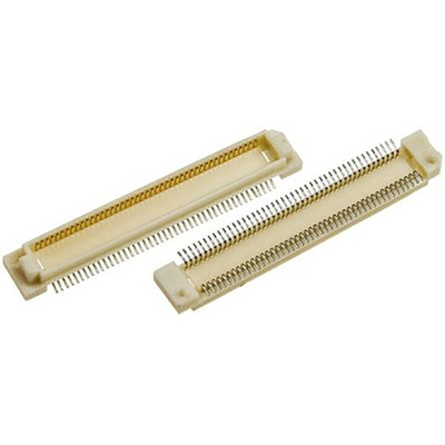Hirose FunctionMAX FX8 Series Straight Surface Mount PCB Header, 120 Contact(s), 0.6mm Pitch, 2 Row(s), Shrouded