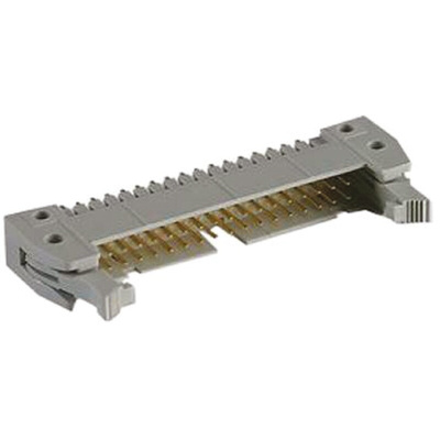 Harting SEK 18 Series Right Angle Through Hole PCB Header, 40 Contact(s), 2.54mm Pitch, 2 Row(s), Shrouded