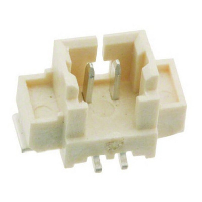 Amphenol Communications Solutions Straight Through Hole PCB Header, 2 Contact(s), 1.25mm Pitch, 1 Row(s), Unshrouded