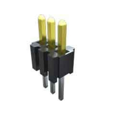Samtec TMS Series Straight Through Hole Pin Header, 2 Contact(s), 1.27mm Pitch, 1 Row(s), Unshrouded