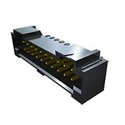 Samtec T2M Series Straight Surface Mount PCB Header, 20 Contact(s), 2.0mm Pitch, 2 Row(s), Shrouded