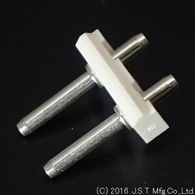 JST SV Series Top Entry Through Hole Pin Header, 2 Contact(s), 5.0mm Pitch, 1 Row(s), Unshrouded