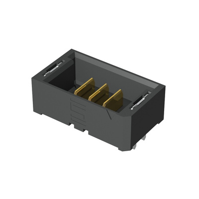 Samtec UMPT Series Straight Through Hole PCB Header, 3 Contact(s), 2.0mm Pitch, 1 Row(s), Shrouded