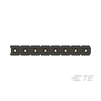 TE Connectivity AMPMODU Series Straight Through Hole Pin Header, 10 Contact(s), 2.0mm Pitch, 1 Row(s), Unshrouded