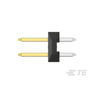 TE Connectivity AMPMODU Series Straight Through Hole Pin Header, 10 Contact(s), 2.0mm Pitch, 2 Row(s), Unshrouded
