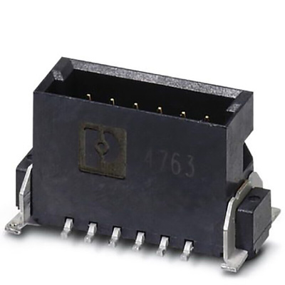 Phoenix Contact FP 1.27/ 12-MV Series Surface Mount PCB Header, 12 Contact(s), 1.27mm Pitch, 2 Row(s), Shrouded