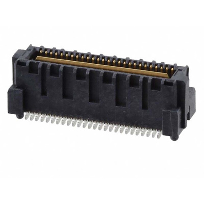 Samtec QMS Series Straight Surface Mount PCB Header, 52 Contact(s), 0.635mm Pitch, 1 Row(s), Shrouded