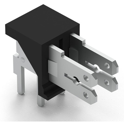 Wurth Elektronik WR-FAST Series Right Angle PCB Header, 2 Contact(s), 5.08mm Pitch, 1 Row(s), Shrouded