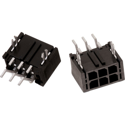 Wurth Elektronik WR-MPC3 Series Right Angle PCB Header, 2 Contact(s), 3.0mm Pitch, 2 Row(s), Shrouded