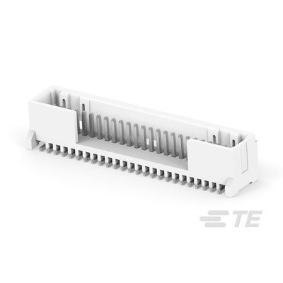 TE Connectivity MICRO CT Series Straight Board Mount PCB Header, 25 Contact(s), 1.2mm Pitch, 1 Row(s)