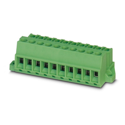 Phoenix Contact MSTBU Series Straight PCB Connector, 20 Contact(s), 5.08mm Pitch, 1 Row(s)
