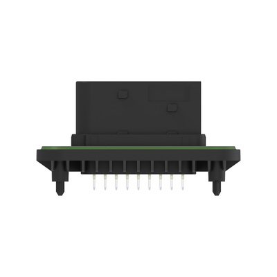 TE Connectivity 1-23774 Series Vertical Panel Mount PCB Header, 18 Contact(s), 6mm Pitch, 2 Row(s), Shrouded
