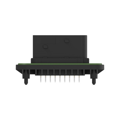 TE Connectivity 1-23774 Series Vertical Panel Mount PCB Header, 18 Contact(s), 6mm Pitch, 2 Row(s), Shrouded