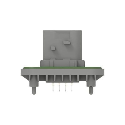 TE Connectivity 2-23781 Series Vertical Panel Mount PCB Header, 8 Contact(s), 6mm Pitch, 2 Row(s), Shrouded