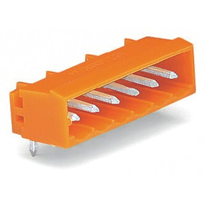 Wago 231 Series Angled PCB Mount PCB Header, 3 Contact(s), 5.08mm Pitch, 1 Row(s), Shrouded
