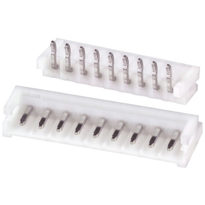 JST EH Series Right Angle Through Hole PCB Header, 9 Contact(s), 2.5mm Pitch, 1 Row(s), Shrouded
