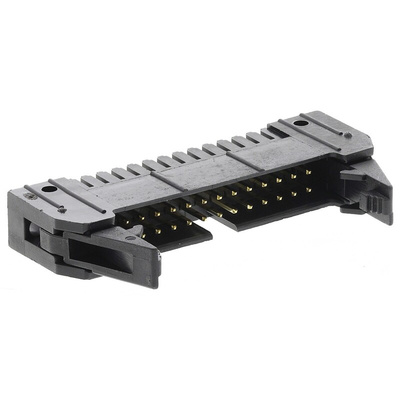 Molex QF-50 Series Straight Through Hole PCB Header, 26 Contact(s), 2.54mm Pitch, 2 Row(s), Shrouded