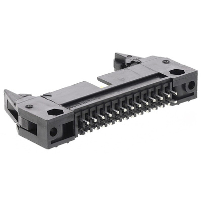 Molex QF-50 Series Straight Through Hole PCB Header, 26 Contact(s), 2.54mm Pitch, 2 Row(s), Shrouded