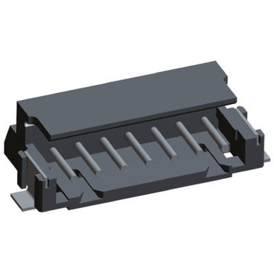 TE Connectivity AMP CT Series Right Angle Surface Mount PCB Header, 7 Contact(s), 2.0mm Pitch, 1 Row(s), Shrouded
