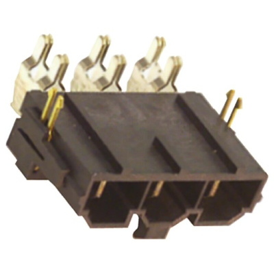 Molex Mini-Fit Sr. Series Right Angle Through Hole PCB Header, 6 Contact(s), 10.0mm Pitch, 1 Row(s), Shrouded
