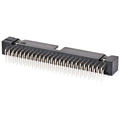 Hirose HIF3FC Series Right Angle Through Hole PCB Header, 50 Contact(s), 2.54mm Pitch, 2 Row(s), Shrouded