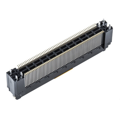 Hirose FunctionMAX FX18 Series Straight Surface Mount PCB Header, 120 Contact(s), 0.8mm Pitch, 2 Row(s), Shrouded