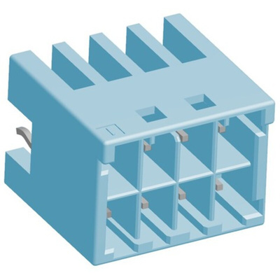 TE Connectivity Grace Inertia Series Straight Through Hole PCB Header, 8 Contact(s), 3.3mm Pitch, 2 Row(s), Shrouded