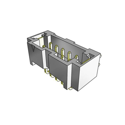 Samtec T1M Series Right Angle Surface Mount PCB Header, 7 Contact(s), 1.0mm Pitch, 1 Row(s), Shrouded