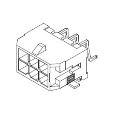 Molex Micro-Fit 3.0 Series Right Angle Surface Mount PCB Header, 14 Contact(s), 3.0mm Pitch, 2 Row(s), Shrouded