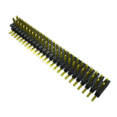 Samtec FTMH Series Straight Surface Mount Pin Header, 10 Contact(s), 1.0mm Pitch, 2 Row(s), Unshrouded