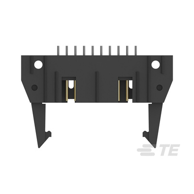 TE Connectivity AMP-LATCH Series Straight Through Hole PCB Header, 20 Contact(s), 2.54mm Pitch, 2 Row(s), Shrouded