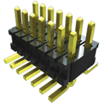 Samtec FTR Series Vertical Pin Header, 4 Contact(s), 1.27mm Pitch, 1 Row(s), Unshrouded