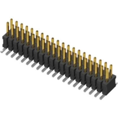 Samtec FTSH Series Straight Pin Header, 16 Contact(s), 1.27mm Pitch, 2 Row(s), Unshrouded