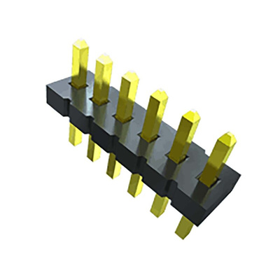 Samtec FTS Series Straight Pin Header, 14 Contact(s), 1.27mm Pitch, 2 Row(s), Unshrouded
