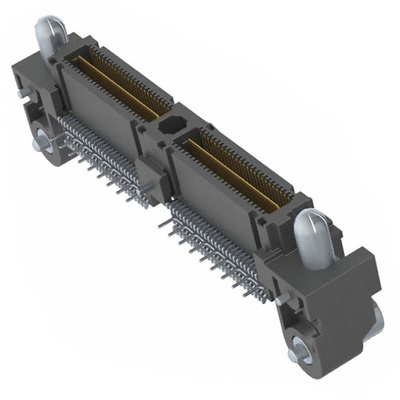 Samtec QMS Series Right Angle Surface Mount PCB Header, 104 Contact(s), 0.635mm Pitch, 1 Row(s), Shrouded