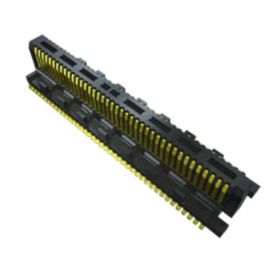 Samtec ST4 Series Right Angle Surface Mount PCB Header, 20 Contact(s), 0.4mm Pitch, 2 Row(s), Shrouded
