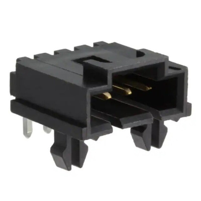 Molex SL Series Right Angle Through Hole PCB Header, 4 Contact(s), 2.54mm Pitch, 1 Row(s), Shrouded