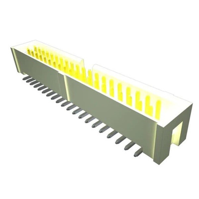 Samtec HTST Series Vertical Surface Mount PCB Header, 10 Contact(s), 2.54mm Pitch, 2 Row(s), Shrouded