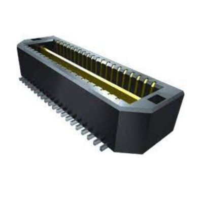 Samtec QTE Series Surface Mount PCB Header, 80 Contact(s), 0.8mm Pitch, 2 Row(s), Shrouded