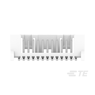 TE Connectivity MICRO CT Series Straight Board Mount PCB Header, 13 Contact(s), 1.2mm Pitch, 1 Row(s)