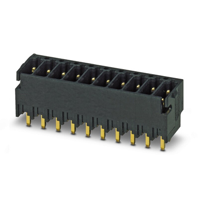Phoenix Contact DMCV Series Straight PCB Header, 5 Contact(s), 2.54mm Pitch, 2 Row(s)