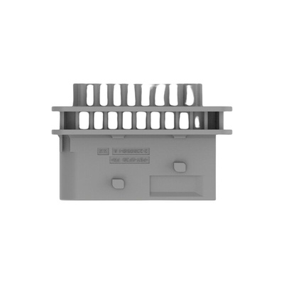 TE Connectivity 2-23695 Series Straight Cable Mount PCB Header, 18 Contact(s), 6mm Pitch, 2 Row(s), Shrouded