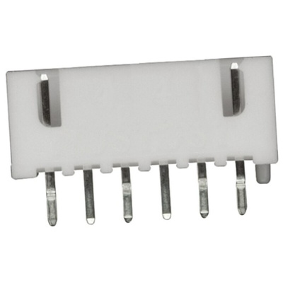 JST XH Series Straight Through Hole PCB Header, 6 Contact(s), 2.5mm Pitch, Shrouded