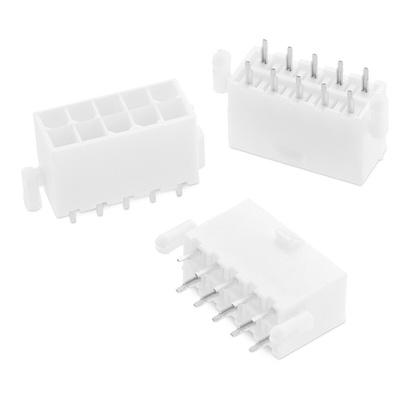 Wurth Elektronik WR-MPC4 Series Straight Through Hole PCB Header, 4 Contact(s), 4.2mm Pitch, 2 Row(s), Shrouded